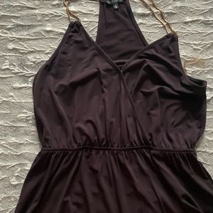 Dynamite plum peplum shirt, size medium